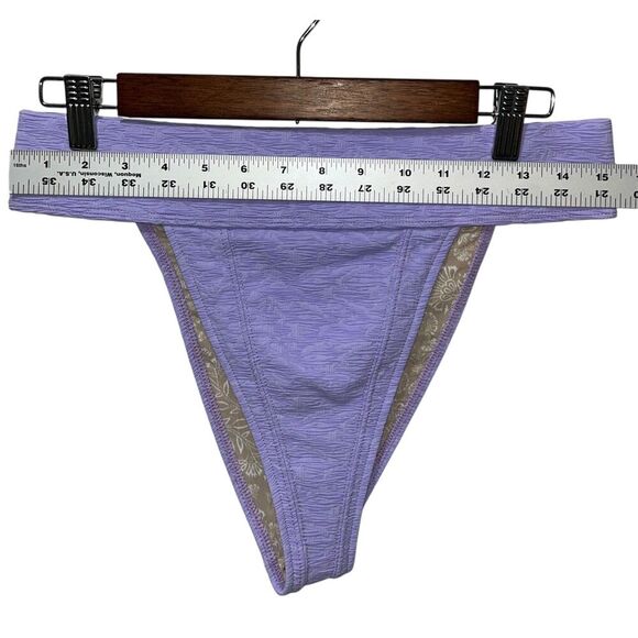 Free People Beach Dylan High Waist Bikini Bottom Size Large Purple Swimwear - Picture 7 of 8